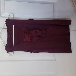 Ann Taylor burgundy tank top medium